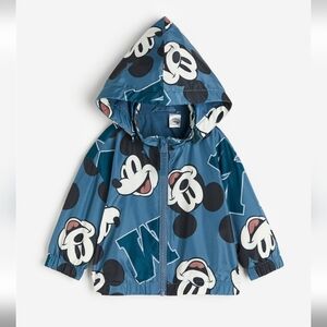 H&M 1.5-2y/2T Mickey Mouse fleece lined jacket